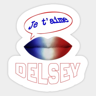 JE TAIME FRENCH KISS DELSEY Sticker